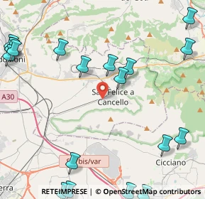 Mappa Via Tavernola, 81027 San Felice a Cancello CE, Italia (6.8405)