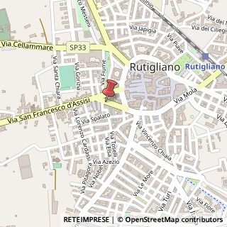 Mappa Via San Francesco D'Assisi, 33, 70018 Rutigliano, Bari (Puglia)
