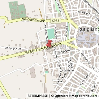 Mappa Via San Francesco D'Assisi, 113, 70018 Rutigliano, Bari (Puglia)