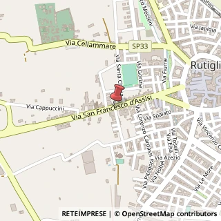 Mappa Via San Francesco d'Assisi,  174, 70018 Rutigliano, Bari (Puglia)