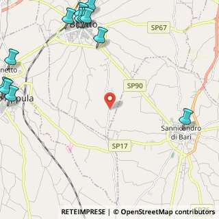 Mappa Contrada Poggio vivo, 70020 Bitetto BA, Italia (3.855)