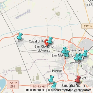 Mappa Via Togliatti, 81036 San Cipriano d'Aversa CE, Italia (6.52)