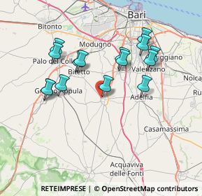 Mappa Via Gramsci, 70028 Sannicandro di Bari BA, Italia (7.488)