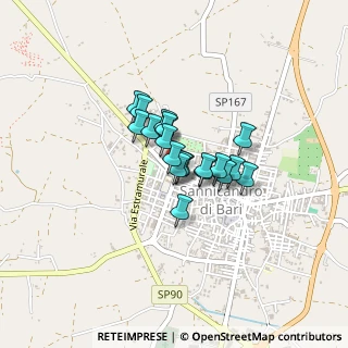 Mappa Via L. Cadorna, 70028 Sannicandro di Bari BA, Italia (0.2545)