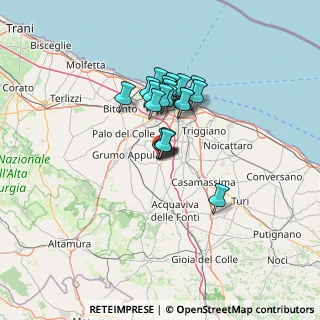 Mappa Via Leonardo Clarizio, 70028 Sannicandro di Bari BA, Italia (9.904)