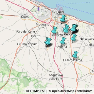 Mappa Via Leonardo Clarizio, 70028 Sannicandro di Bari BA, Italia (8.099)