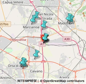 Mappa Parco Commerciale Campania, 81025 Marcianise CE, Italia (3.60846)