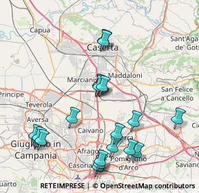 Mappa Localita' Aurno, 81025 Marcianise CE, Italia (9.2195)