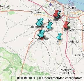 Mappa Strada Comunale Coccevone, 70025 Grumo Appula BA, Italia (6.67)
