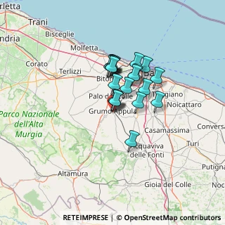 Mappa Via Colasuonno Paolo, 70025 Grumo Appula BA, Italia (9.5975)
