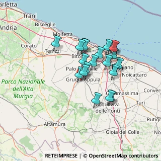 Mappa SP Toritto-Grumo, 70025 Grumo Appula BA, Italia (11.9825)