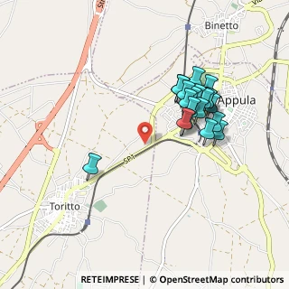 Mappa SP Toritto-Grumo, 70025 Grumo Appula BA, Italia (0.9145)
