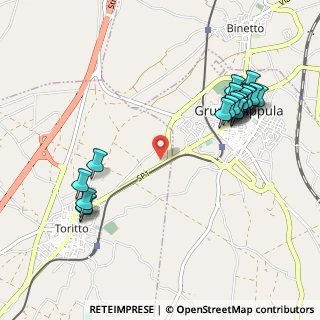 Mappa SP Toritto-Grumo, 70025 Grumo Appula BA, Italia (1.2555)