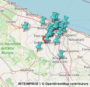 Mappa Via Cassano, 70025 Grumo Appula BA, Italia (11.0955)