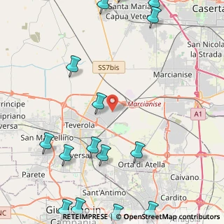 Mappa Via Consortile Vega, 81030 Gricignano di Aversa CE, Italia (7.10625)