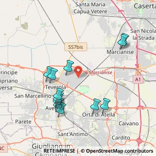 Mappa Via Consortile Vega, 81030 Gricignano di Aversa CE, Italia (4.45333)