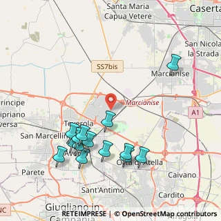 Mappa Via Consortile Vega, 81030 Gricignano di Aversa CE, Italia (4.71857)