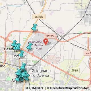 Mappa Via Consortile Vega, 81030 Gricignano di Aversa CE, Italia (3.76222)