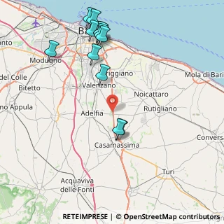 Mappa SP 62 Via Valenzano, 70010 Casamassima BA, Italia (10.09417)