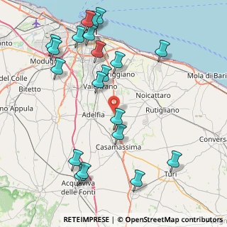Mappa SP 62 Via Valenzano, 70010 Casamassima BA, Italia (10.561)