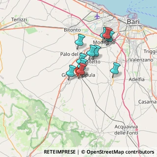 Mappa Via Donat Cattin, 70025 Grumo Appula BA, Italia (5.59273)