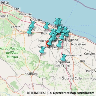 Mappa Via Donat Cattin, 70025 Grumo Appula BA, Italia (11.194)