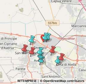 Mappa Z. Ind. Aversa Nord, 81030 Teverola CE, Italia (3.30273)