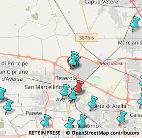 Mappa Z. Ind. Aversa Nord, 81030 Teverola CE, Italia (6.1625)
