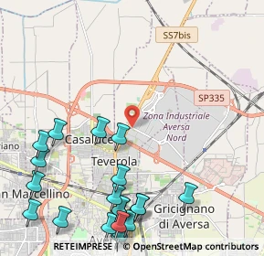 Mappa Z. Ind. Aversa Nord, 81030 Teverola CE, Italia (3.1255)