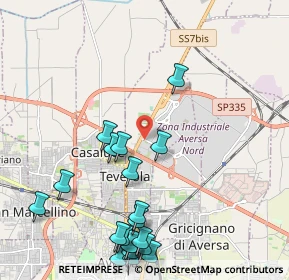 Mappa Z. Ind. Aversa Nord, 81030 Teverola CE, Italia (2.801)