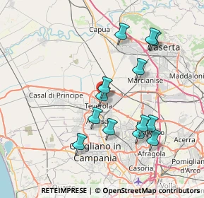 Mappa Z. Ind. Aversa Nord, 81030 Teverola CE, Italia (7.73923)