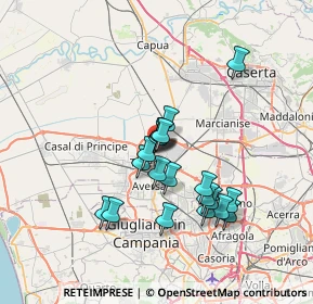 Mappa Aversa Nord, 81031 Carinaro CE, Italia (6.1515)