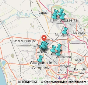 Mappa Z. Ind. Aversa Nord, 81030 Teverola CE, Italia (6.63357)
