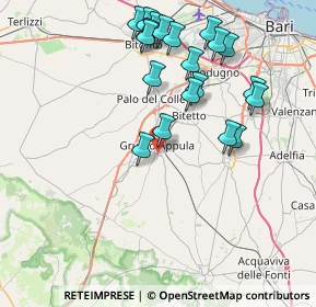 Mappa Via Angelo iacobellis, 70025 Grumo Appula BA, Italia (8.803)