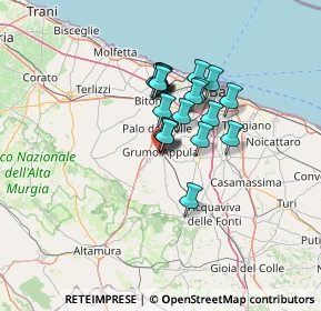 Mappa Via Angelo iacobellis, 70025 Grumo Appula BA, Italia (9.7265)