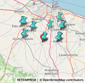 Mappa Via Generale Costantino Mondelli, 70028 Sannicandro di Bari BA, Italia (6.50333)