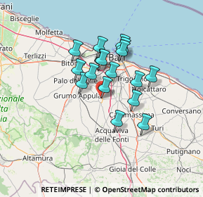 Mappa Corso Vittorio Emanuele, 70028 Sannicandro di Bari BA, Italia (10.87882)