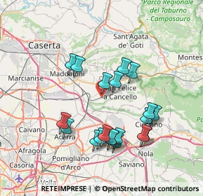 Mappa Località Botteghino, 81027 San Felice a Cancello CE, Italia (7.5545)