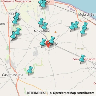 Mappa Via Don Milani, 70018 Rutigliano BA, Italia (6.233)