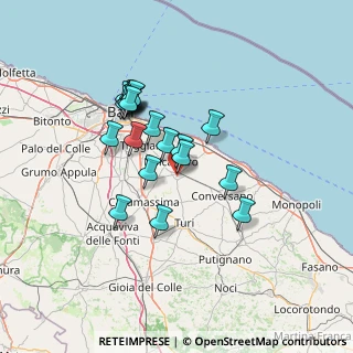 Mappa Via Don Milani, 70018 Rutigliano BA, Italia (12.436)