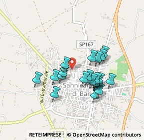 Mappa Via Prof. N. Casamassima, 70028 Sannicandro di Bari BA, Italia (0.399)