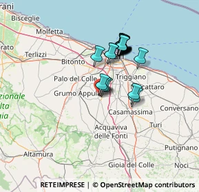 Mappa Via Prof. N. Casamassima, 70028 Sannicandro di Bari BA, Italia (11.715)