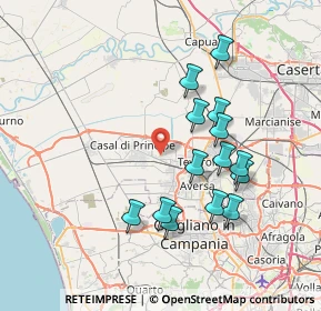 Mappa 81030 Villa di Briano CE, Italia (7.50071)