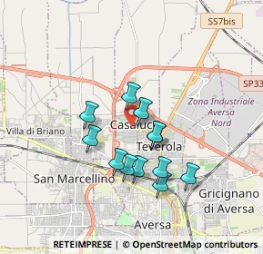 Mappa Via 28 Ottobre, 81030 Casaluce CE, Italia (1.5225)