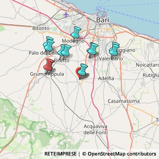 Mappa Via Municipio, 70028 Sannicandro di Bari BA, Italia (6.49)