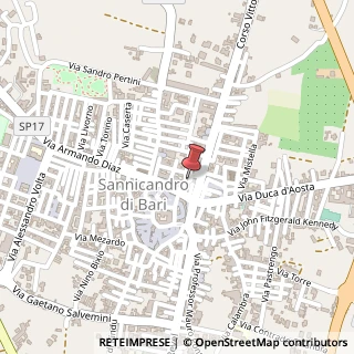 Mappa Via Guglielmo Marconi, 8, 70028 Sannicandro di Bari, Bari (Puglia)
