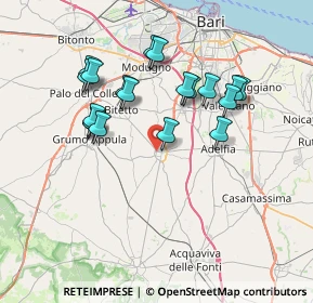 Mappa Via Francesco Caiati, 70028 Sannicandro di Bari BA, Italia (7.28211)