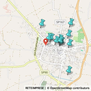 Mappa Via A.Manzoni, 70028 Sannicandro di Bari BA, Italia (0.435)