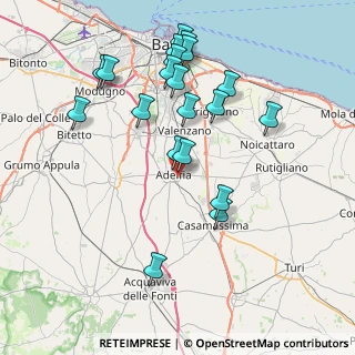 Mappa Via Gioacchino Rossini, 70010 Adelfia BA, Italia (8.609)