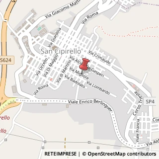 Mappa Via Migliore, 38, 90040 San Cipirello, Palermo (Sicilia)